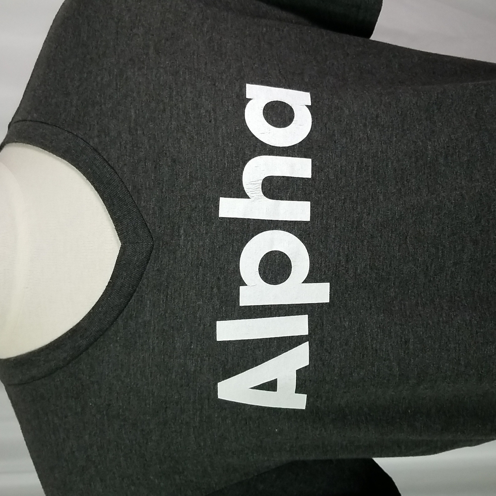 MENS ALPHA TSHIRT IN SIZE XL ,IN GREY - Picture 2 of 8
